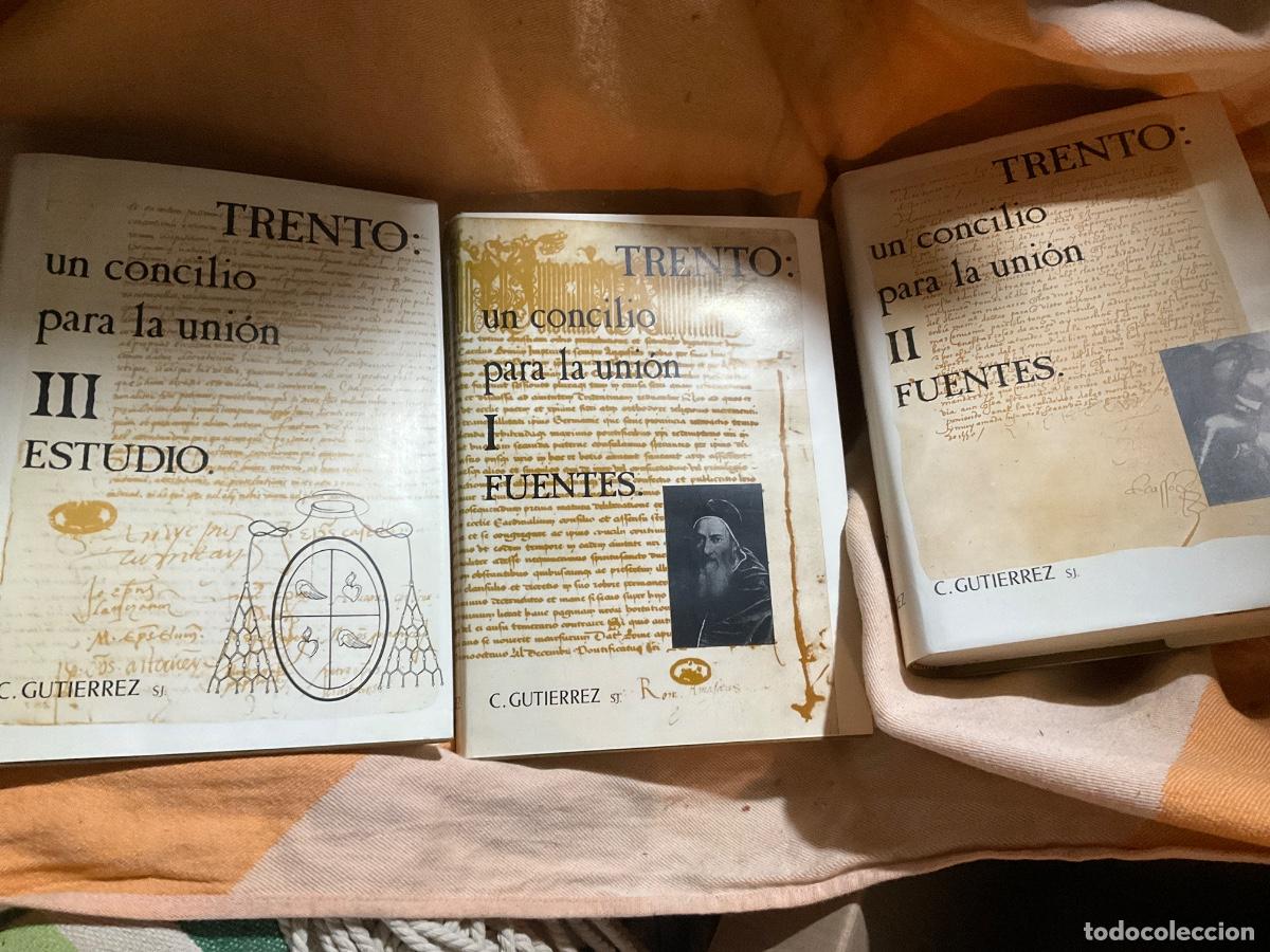 Libros de segunda mano: TRENTO: UN CONCILIO PARA LA UNI&Oacute;N. C. GUTI&Eacute;RREZ, 3 Tomos, obra completa.