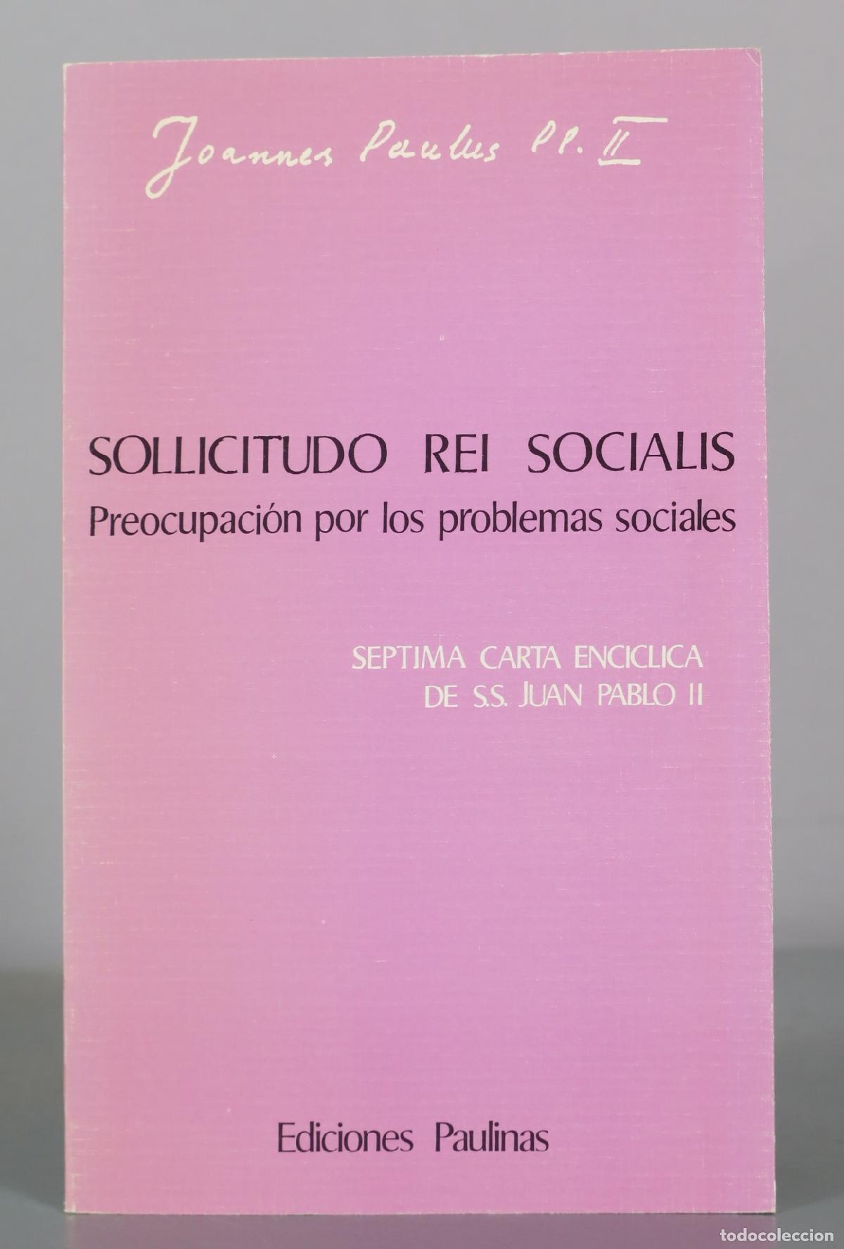 Libros de segunda mano: Sollicitudo Rei Socialis - Juan Pablo II - Ediciones Paulinas
