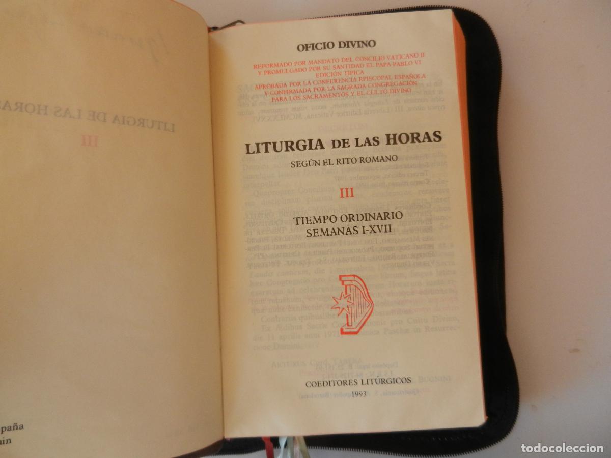 Libros de segunda mano: LITURGIA DE LAS HORAS III - TIEMPO ORDINARIO SEMANAS I-XVII - COEDITORES LIT&Uacute;RGICOS 1993.