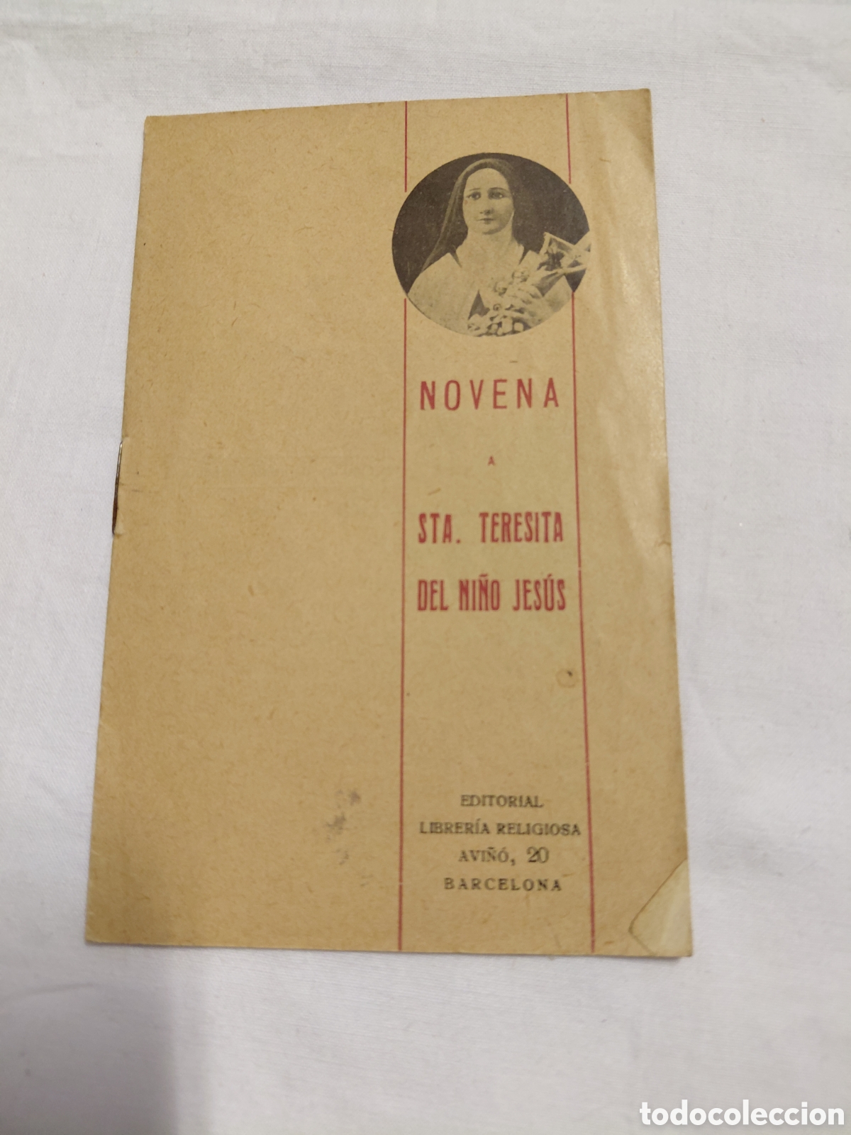 Libros de segunda mano: NOVENA A SANTA TERESITA DEL NI&Ntilde;O JESUS.EDITORIAL LIBRERIA RELIGIOSA AVI&Ntilde;O BARCELONA