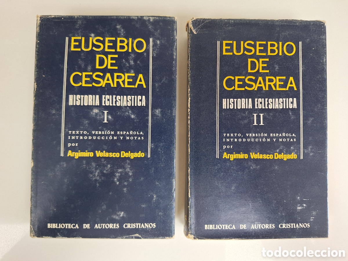Libros de segunda mano: EUSEBIO DE CESAREA, Historia Eclesiastica, Obra completa en 2 tomos. Edicion biling&uuml;e