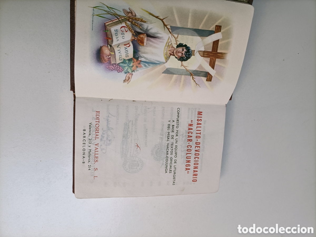 Libros de segunda mano: Misalito devocionario. N&aacute;car Colunga. Editorial Vall&eacute;s 1966