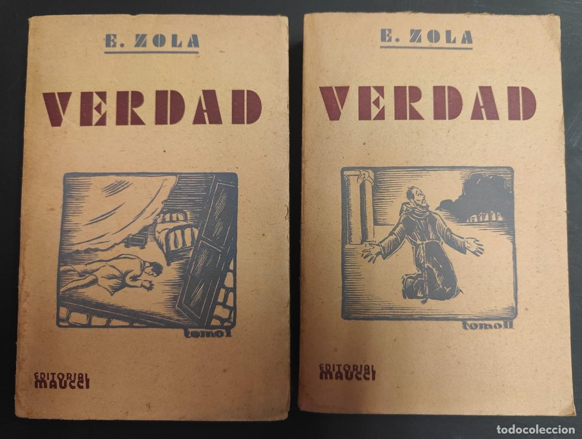 Libros de segunda mano: LA VERDAD LOS CUATRO EVANGELIOS / 2 TOMOS / E. ZOLA / EDITORIAL MAUCCI