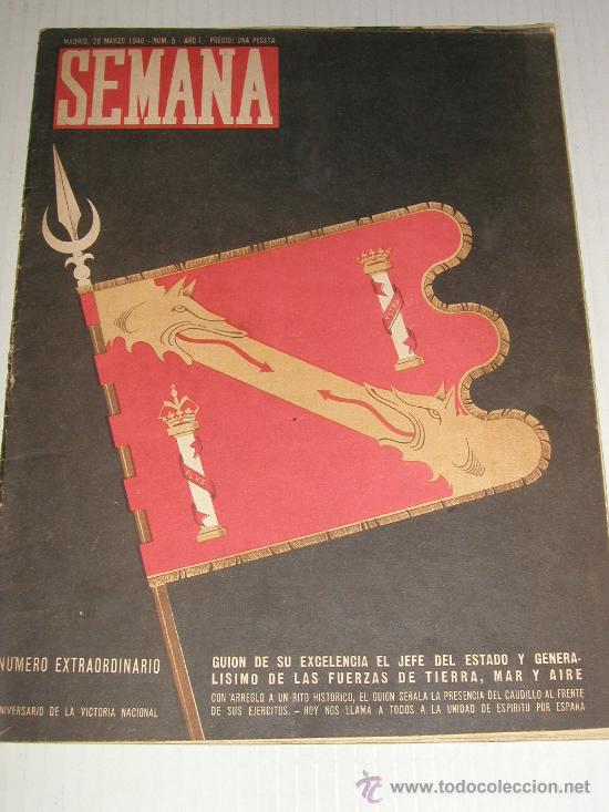 revista semana nº 5 - 26 marzo de 1940 ( epoca - Compra venta en  todocoleccion