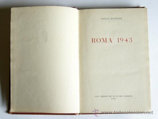 Libros de segunda mano: ROMA 1943 - PAOLO MONELLI - Foto 3