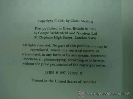 Libros de segunda mano: The Terror Net Work por Claire Sterding 1981 - Foto 2