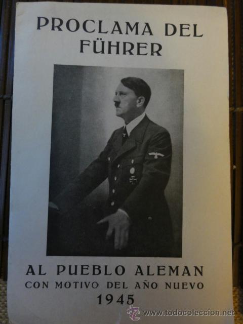 Libros de segunda mano: PROCLAMA DEL FUHRER - Foto 1
