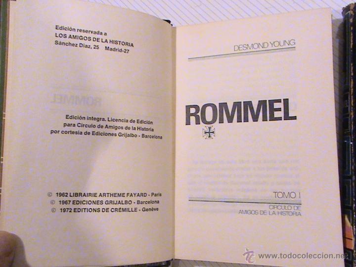 Libros de segunda mano: Rommel. (3 tomos) (autor: Desmond Young) - Foto 3