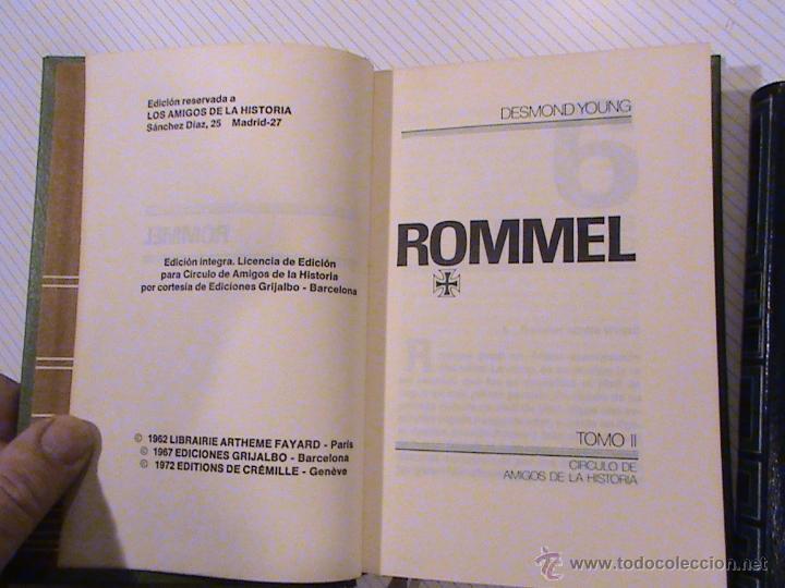 Libros de segunda mano: Rommel. (3 tomos) (autor: Desmond Young) - Foto 4