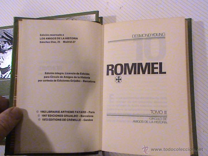 Libros de segunda mano: Rommel. (3 tomos) (autor: Desmond Young) - Foto 5