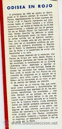 Libros de segunda mano: ODISEA EN ROJO HEINRICH GERLACH - Foto 2