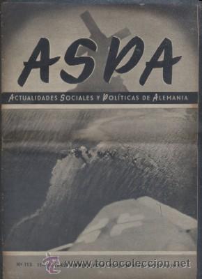 Second hand books: REVISTA ASPA N.&ordm; 113. 11-2-1942.        A-GUE-1392