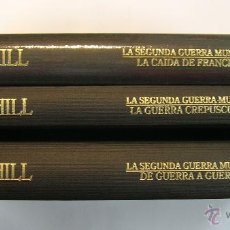 Libros de segunda mano: WINSTON CHURCHILL: MEMORIAS, SEGUNDA GUERRA MUNDIAL TOMOS 1, 2 Y 3 ORBIS. IMPECABLES. Lote 265444244