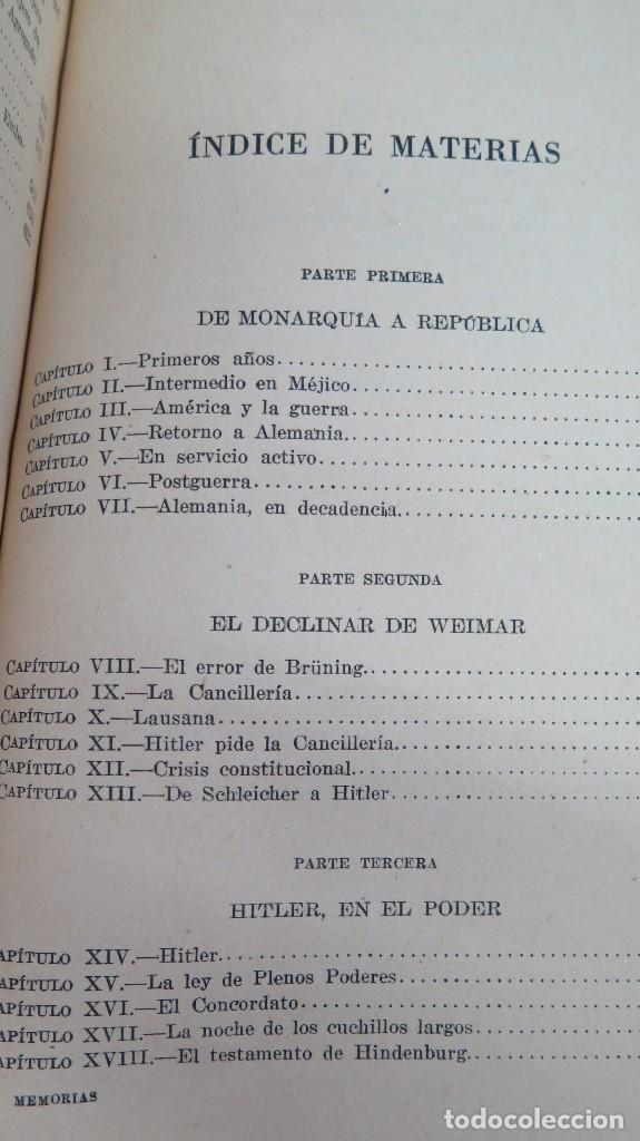 Libros de segunda mano: 1952.- MEMORIAS. VON PAPEN - Foto 4