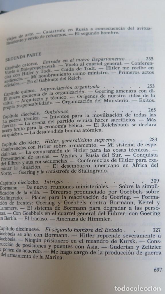 Libros de segunda mano: MEMORIAS. ALBERT SPEER - Foto 5