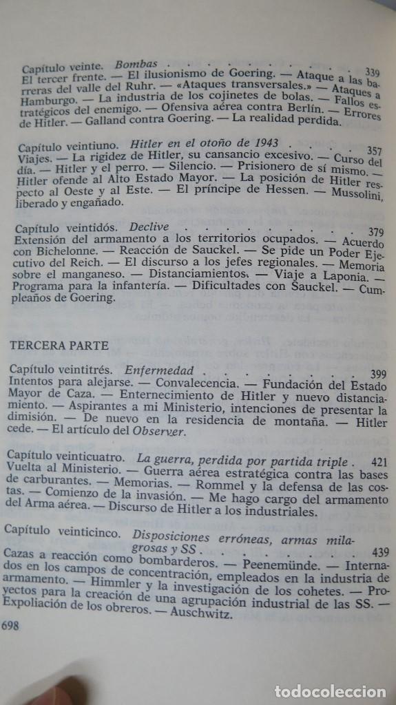 Libros de segunda mano: MEMORIAS. ALBERT SPEER - Foto 6