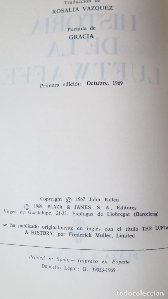 Libros de segunda mano: 1&ordf; EDICION. HISTORIA DE LA LUFTWAFFE. JOHN KILLEN - Foto 3
