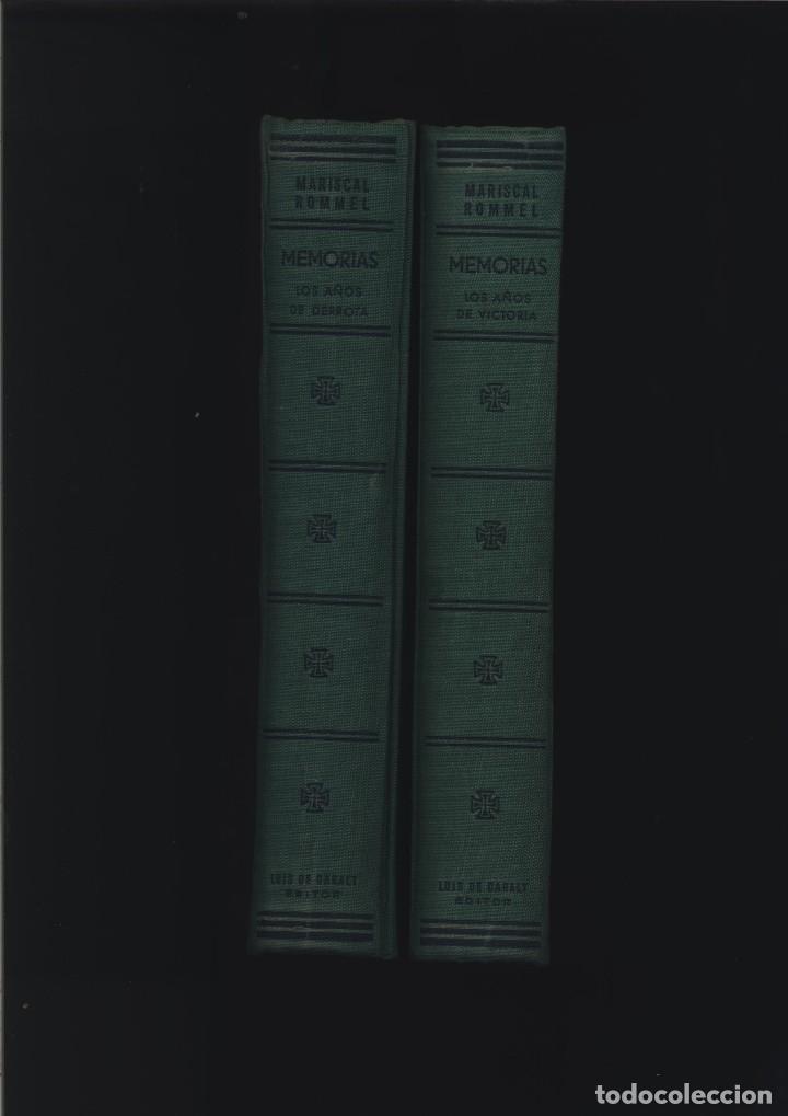Livres d'occasion: MEMORIAS DE ROMMEL LOS A&Ntilde;OS DE VICTORIA LOS A&Ntilde;OS DE DERROTA CARALT  MARISCAL GASTOS ENVIO GRATIS