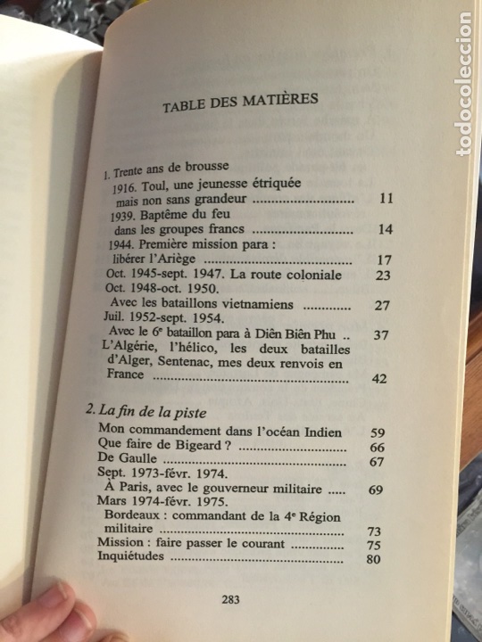 Libros de segunda mano: G&eacute;n&eacute;ral Bigeard de la brouse a la jungle - Foto 3