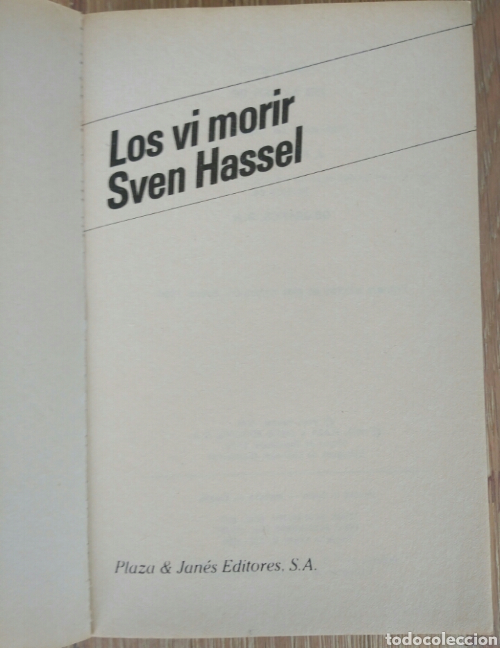 Libros de segunda mano: Sven Hassel Los vi morir - Foto 2