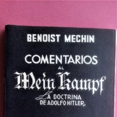 Libros de segunda mano: LIBRO COMENTARIOS AL MEIN KAMPF,DOCTRINA DE ADOLFO HITLER,AÑO 1943, 1ª EDICION,MUY RARA EN COMERCIO