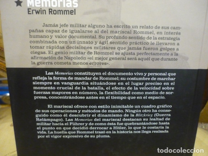 Libros de segunda mano: MEMORIAS, DEL MARISCAL ERWIN ROMMEL. - Foto 3