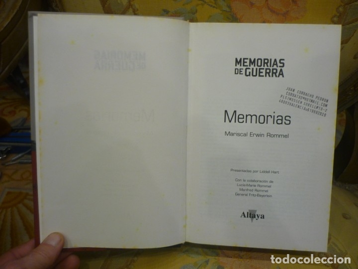 Libros de segunda mano: MEMORIAS, DEL MARISCAL ERWIN ROMMEL. - Foto 5