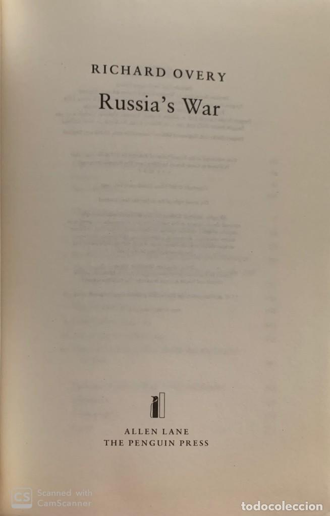 Libros de segunda mano: RICHARD OVERY. Russias war. Bath, 1998. - Foto 1
