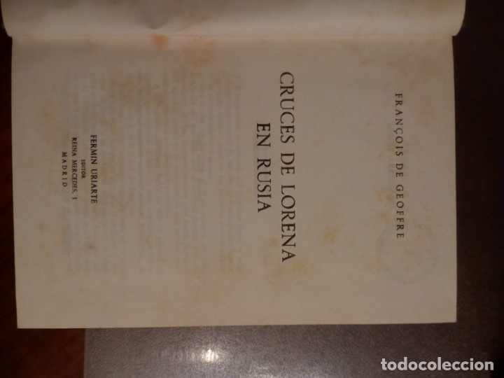 Libros de segunda mano: Fran&ccedil;ois de Geoffre. CRUCES DE LORENA EN RUSIA. - Foto 2