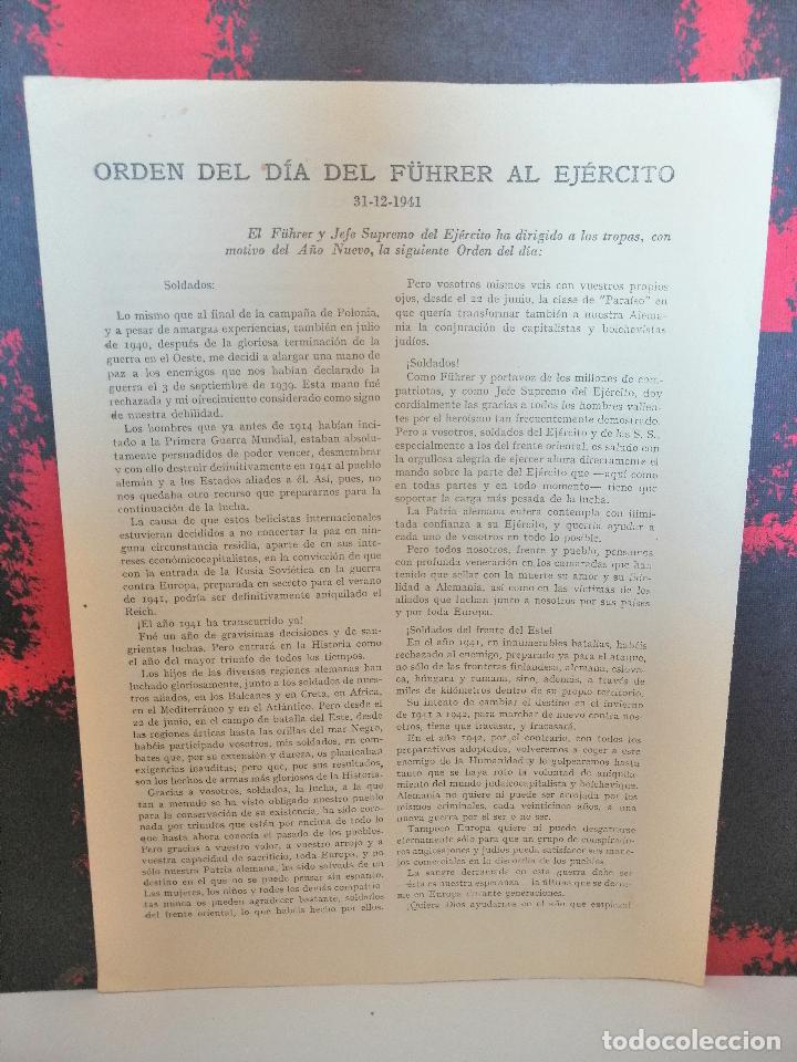Livres d'occasion: Orden del d&iacute;a del F&uuml;hrer al ej&eacute;rcito (31-12-1941)