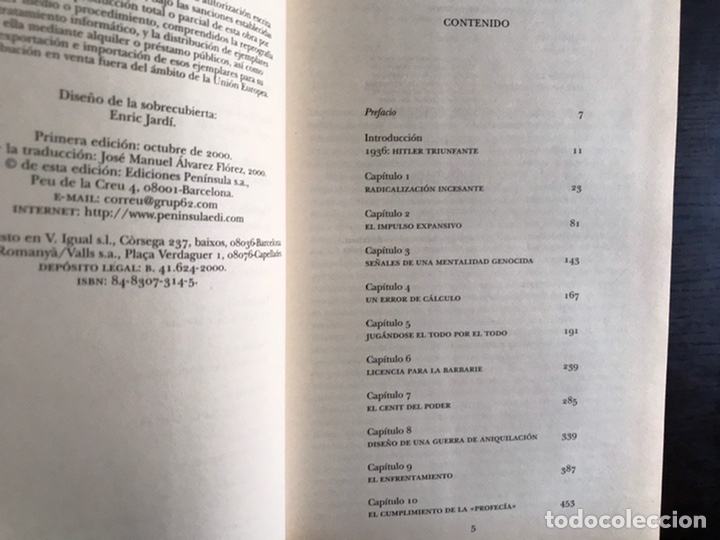 Libros de segunda mano: Hitler 1936-1945. Ian Kershaw - Foto 5