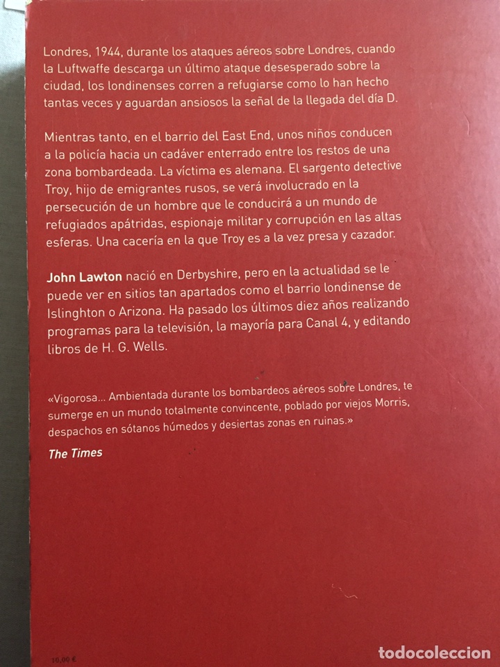 Libros de segunda mano: A Oscuras John Lawton - Foto 2
