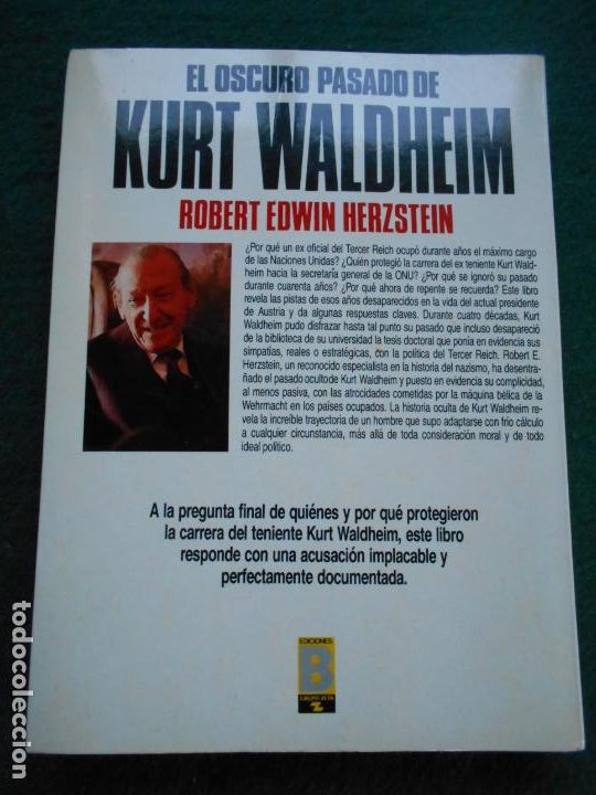Libros de segunda mano: EL OSCURO PASADO DE KURT WALDHEIM ROBERT EDWIN HERZSTEIN - Foto 2