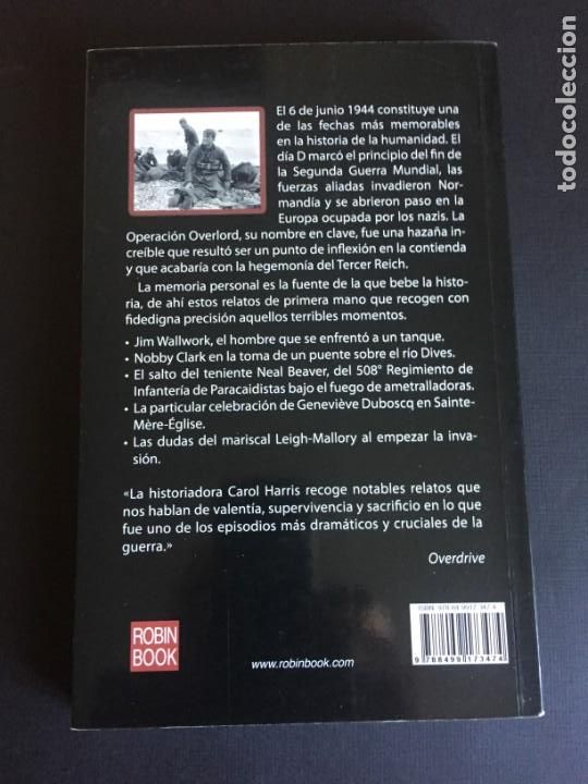 Libros de segunda mano: DIARIOS DEL DIA-D. CAROL HARRIS - Foto 2
