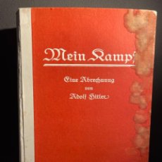 Libros de segunda mano: PRIMERA EDICION MEIN KAMPF 1925 ADOLF HITLER TERCER REICH FUHRER NSDAP NAZI MI LUCHA SELLOS POSTAL