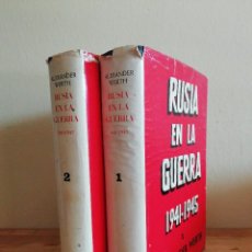 Libros de segunda mano: RUSIA EN LA GUERRA 1941-1945 -II TOMOS-, ALEXANDER WERTH. Lote 383795944