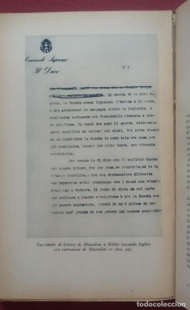 Libros de segunda mano: HITLER E MUSSOLINI - LETTERE E DOCUMENTI - RAREZA - PRIMERA EDICION 1946 - Foto 4