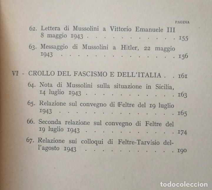 Libros de segunda mano: HITLER E MUSSOLINI - LETTERE E DOCUMENTI - RAREZA - PRIMERA EDICION 1946 - Foto 10
