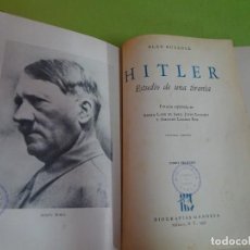 Libros de segunda mano: HITLER, ESTUDIO DE UNA TIRANÍA, TOMO I, ALAN BULLOCK, BIOGRAFÍAS GANDESA, MÉXICO 1959