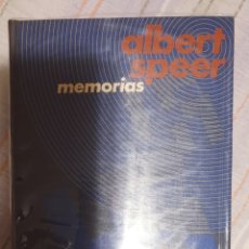 Libros de segunda mano: MEMORIAS DE ALBERT SPEER. CÍRCULO DE LECTORES. 1970