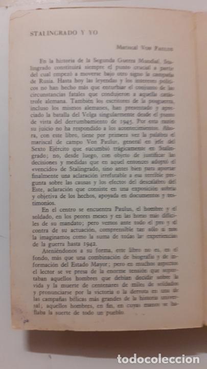 Libros de segunda mano: Friedrich Paulus. stalingrado y yo - Foto 2