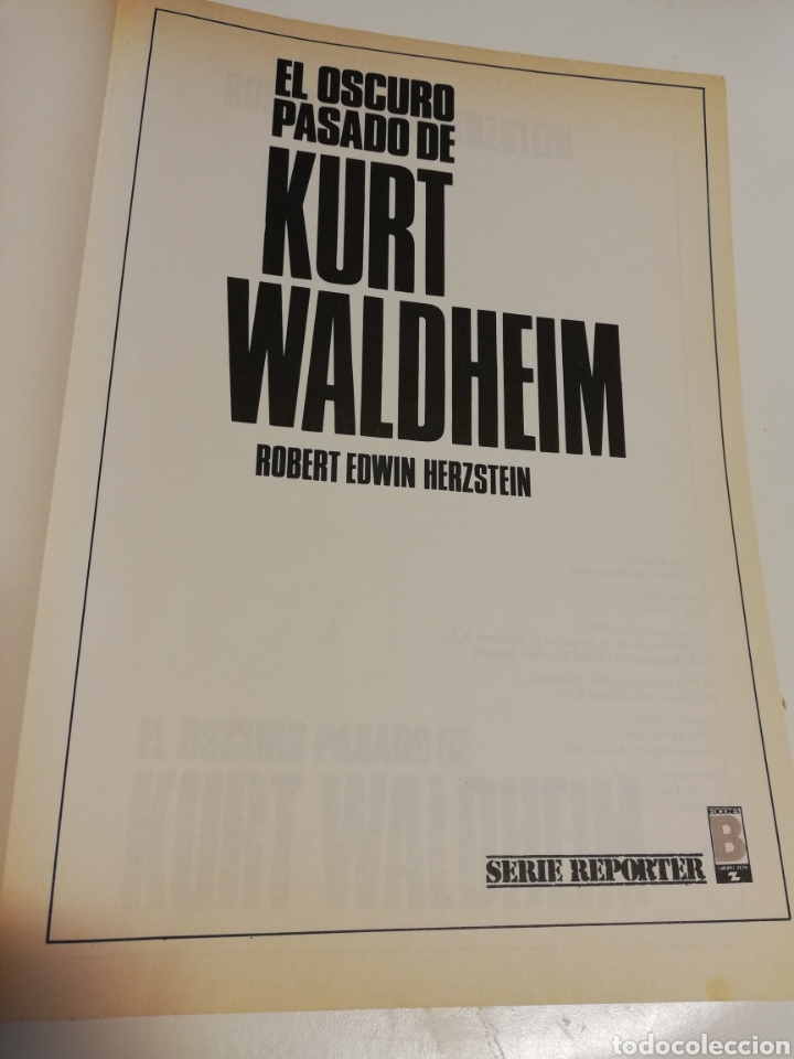 Libros de segunda mano: EL OSCURO PASADO DE KURT WALDHEIM (ROBERT EDWIN HERZSTEIN) - Foto 3