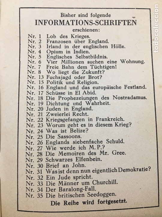 Libros de segunda mano: DIE BRITISCHEN SEEDOGGEN NR 35 / 1940 - Foto 3