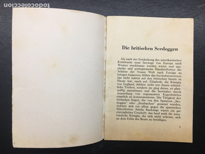 Libros de segunda mano: DIE BRITISCHEN SEEDOGGEN NR 35 / 1940 - Foto 4