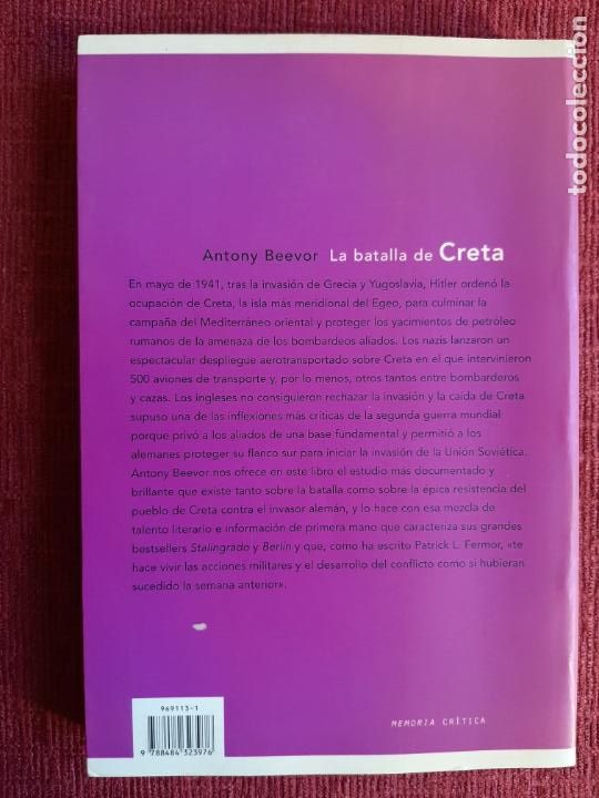 Libros de segunda mano: La batalla de Creta - Beevor, Antony - Foto 2
