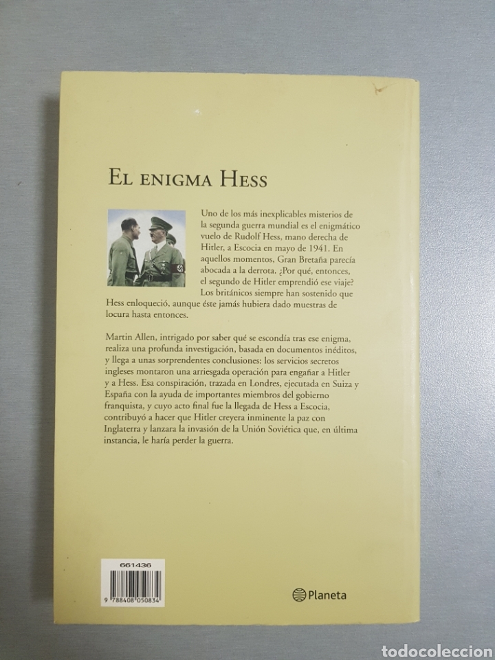 Libros de segunda mano: MARTIN ALLEN. EL ENIGMA HESS. PLANETA - Foto 2
