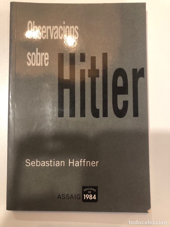 Libros de segunda mano: Observacions sobre hitler. Sebasti&agrave; haffner - Foto 1