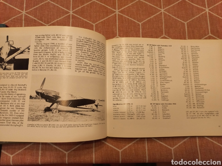 Libros de segunda mano: Libro sobre los Aviones Messerschmitt de la Luftwaffe - Foto 7