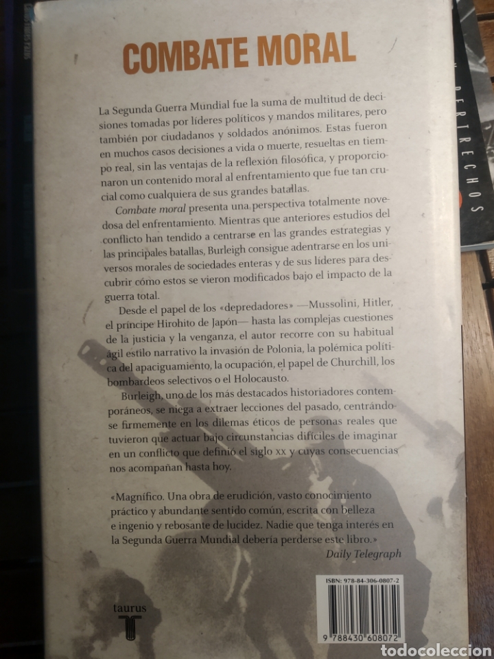 Libros de segunda mano: Combate moral Michael burleigh primera edici&oacute;n 2011 Taurus - Foto 8