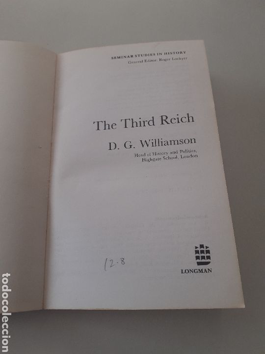 Libros de segunda mano: The third Reich, D. G. Williamsons, ingl&eacute;s 1992 - Foto 2